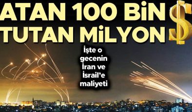 İran’a karşı en pahalı savunma: Füze 100 bin dolar önlemesi milyon dolar