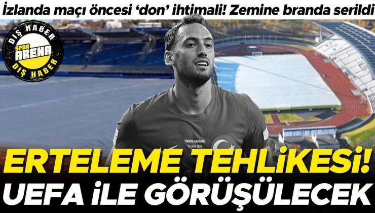 İzlanda – Türkiye maçı öncesi ‘don’ ihtimali: Zemine branda serildi! Erteleme tehlikesi, UEFA ile görüşülecek…