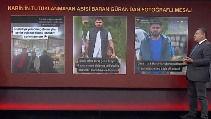 Narin’in ağabeyi Baran Güran’dan dikkat çeken paylaşımlar… Paylaştıktan 45 dakika sonra sildi