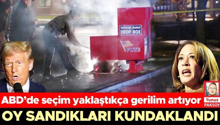 Oy sandıkları kundaklandı