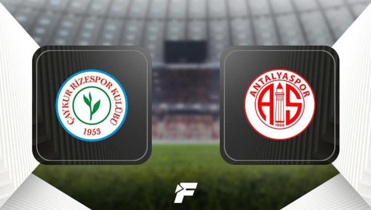 Rizespor-Antalyaspor maçı ne zaman, saat kaçta, hangi kanalda canlı yayınlanacak? 11'ler