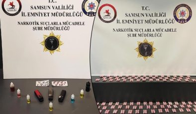 Samsun’da uyuşturucu operasyonu: 4 gözaltı