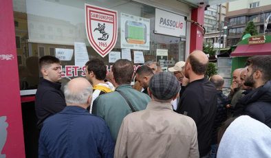 Samsunspor’da taraftarlar Fenerbahçe maçının biletlerine akın etti!