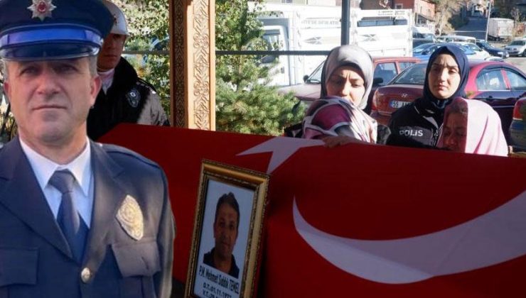 Silahlı saldırıda ölen polis memuru toprağa verildi! Eşinin gözyaşları yürekleri sızlattı