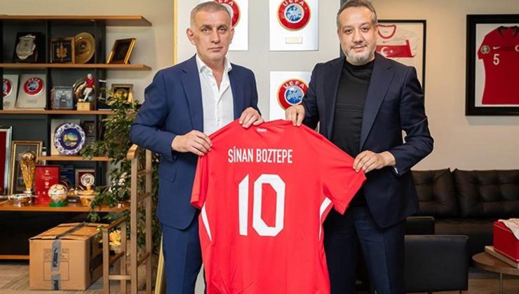 Sinan Boztepe'den TFF Başkanı Hacıosmanoğlu'na ziyaret