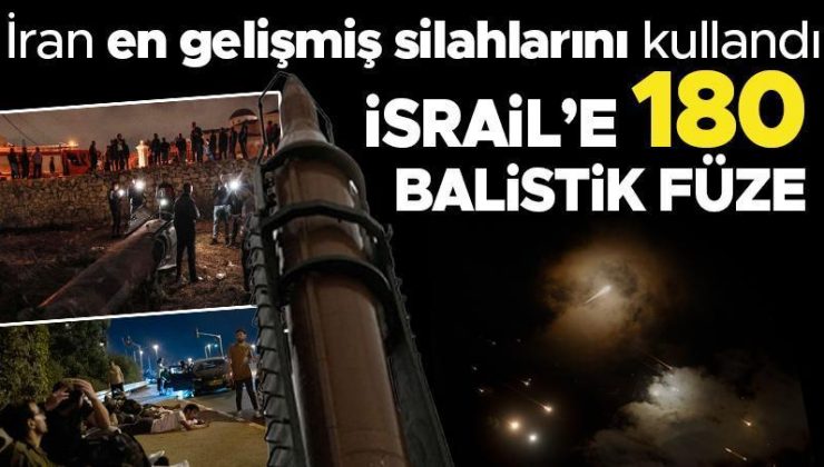 Son dakika gelişmeler…Orta Doğu uçurumun eşiğinde! İran en gelişmiş silahlarını kullandı: İsrail’e 180 balistik füze! İsrail’den intikam sözü…