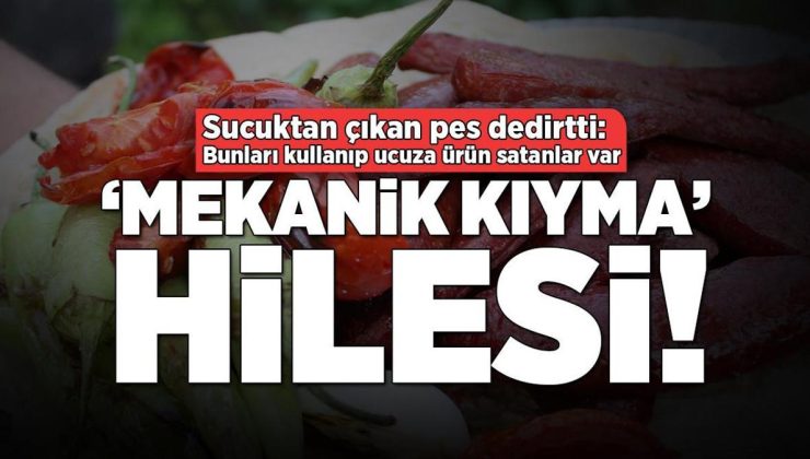 Sucuktan çıkan pes dedirtti! ‘Mekanik kıyma’ hilesi