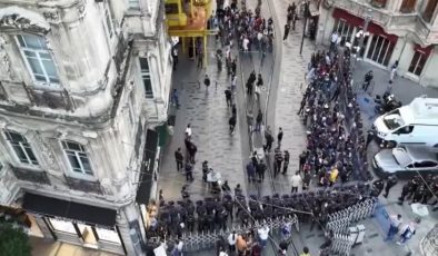 Taksim’de izinsiz yürüyüş arbedesi: 18 gözaltı