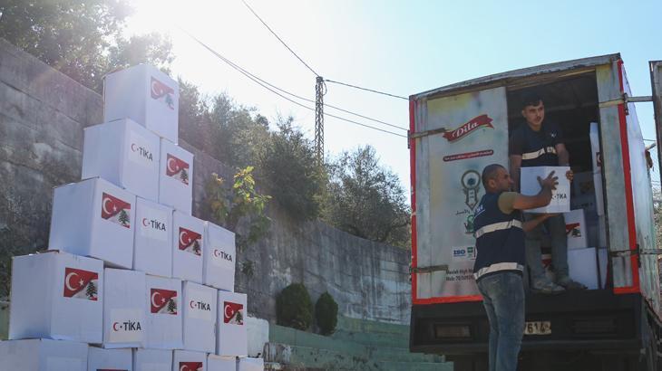 TİKA’dan Lübnan’a gıda ve hijyen malzemesi desteği