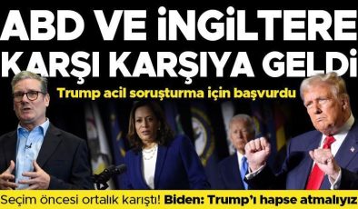 Trump İngiltere’yi hedef aldı, Biden hapis imasında bulundu! ABD seçimleri öncesi tansiyon zirvede….