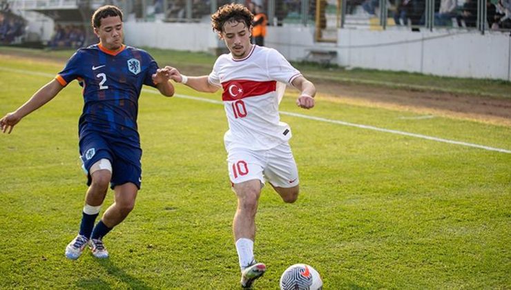 18 Yaş Altı Milli Futbol Takımı Hollanda ile yenişemedi