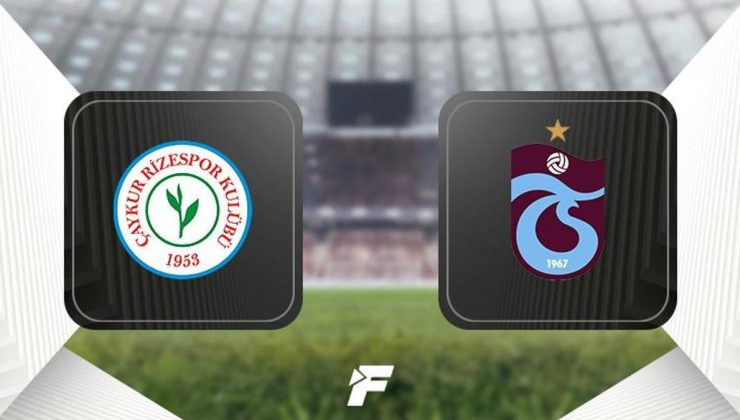 Çaykur Rizespor-Trabzonspor maçı (CANLI)