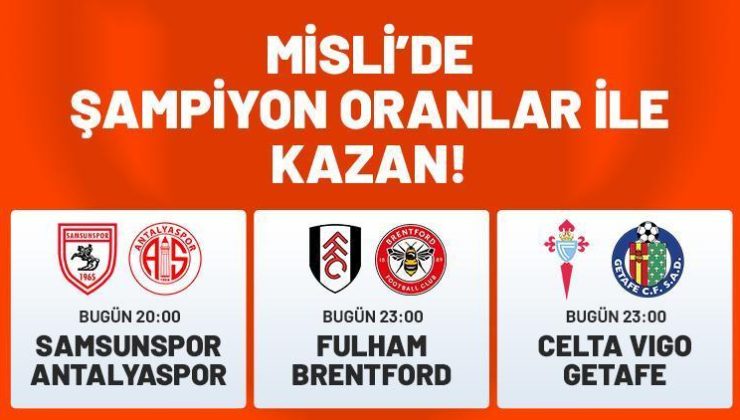 3 maçın heyecanı Misli’de yaşanıyor! Karşılaşmalardan tüm detaylar, eksikler ve muhtemel 11’ler Şampiyon Oranlar ile burada…