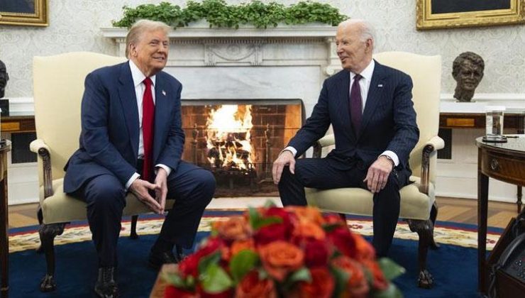 4 yıl sonra yeniden Beyaz Saray’da! Trump ve Biden bir araya geldi