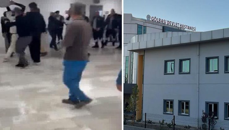 Ankara’da hastanede polise ve güvenlik görevlilerine saldıran 9 kişi gözaltına alındı