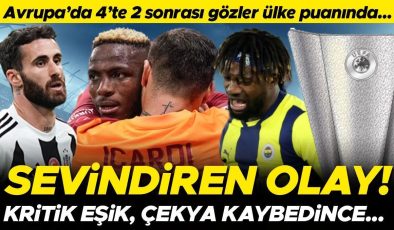 Avrupa’da 4’te 2 sonrası gözler ülke puanında! Beşiktaş ve Galatasaray kazandı, Fenerbahçe üzüldü… | Çekya’ya bir adım daha yaklaştık