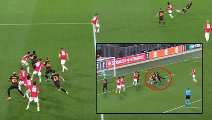 AZ Alkmaar – Galatasaray maçının kader anı! Osimhen’in golü ofsayta takıldı, penaltı beklentisi sonuçsuz kaldı