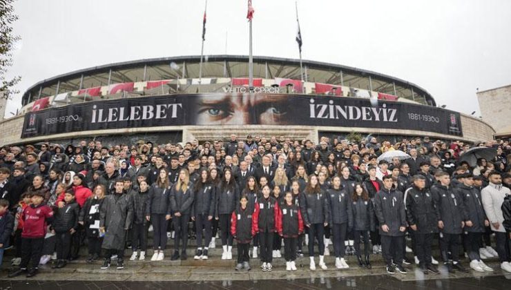 Beşiktaş’tan Gazi Mustafa Kemal Atatürk’ü anma töreni