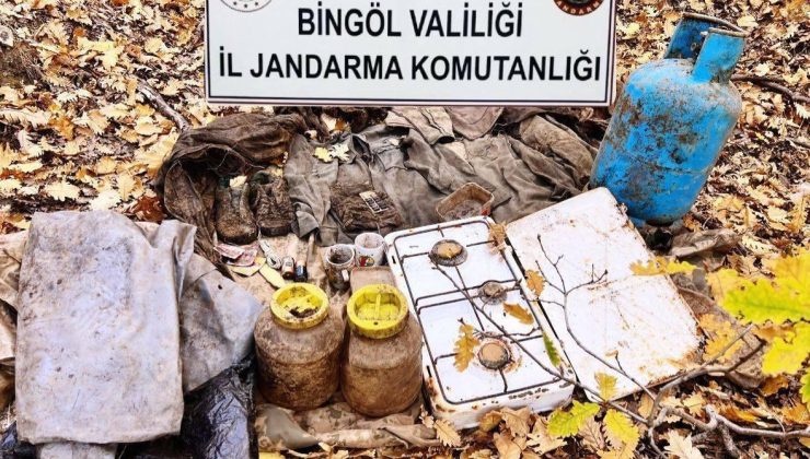 Bingöl’de teröristlerin kullandığı sığınak imha edildi