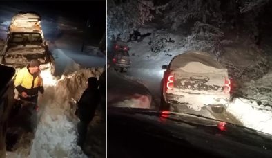 Bolu’da kar kalınlığı 2 metreye yaklaştı! 12 kişi yaylada mahsur kaldı