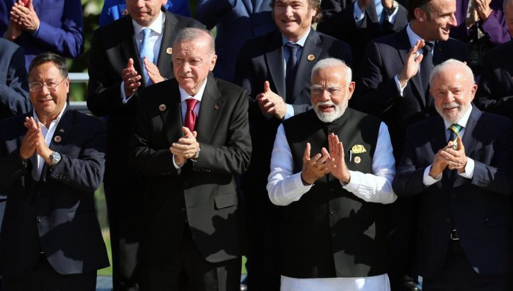 Cumhurbaşkanı Erdoğan G20 Zirvesi’nde bazı liderlerle bir araya geldi