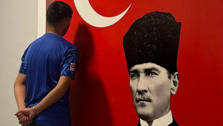 Dükkan sahibi genç üzerine uçmuştu! Atatürk görseline basan şahıs tutuklandı