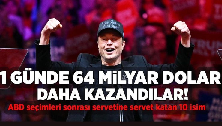 Dünyanın en zengin 10 kişisi bir günde 64 milyar dolar daha zengin oldu