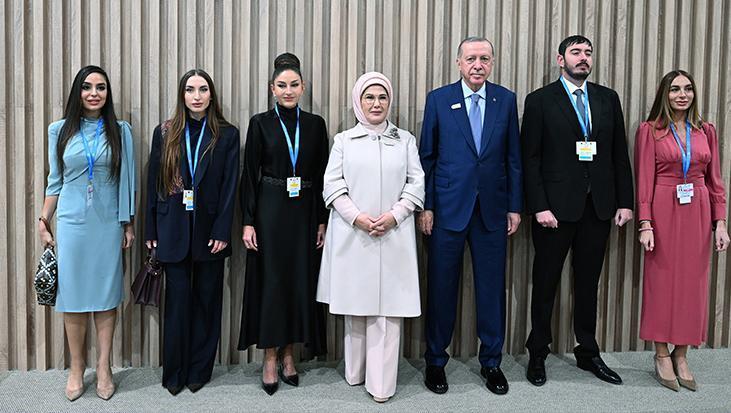 Emine Erdoğan, Azerbaycan, Kırgızistan ve Özbekistan liderlerinin eşleriyle görüştü