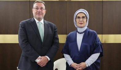 Emine Erdoğan, BM Kalkınma Programı İcra Direktörü Steiner ile görüştü