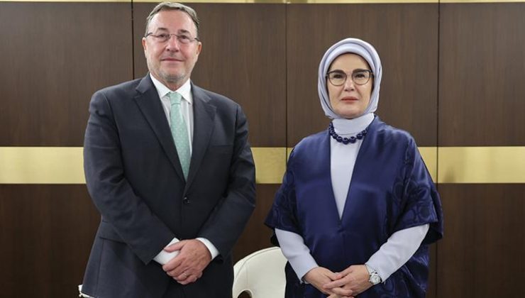 Emine Erdoğan, BM Kalkınma Programı İcra Direktörü Steiner ile görüştü