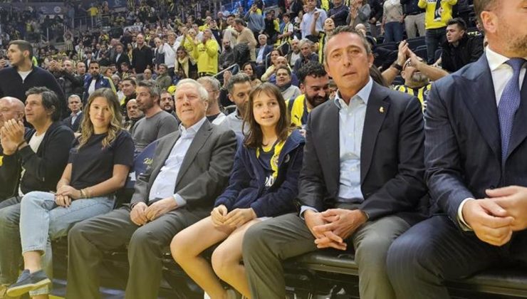 Fenerbahçe Başkanı Ali Koç ve Aziz Yıldırım aylar sonra yan yana! Basket maçını izlediler