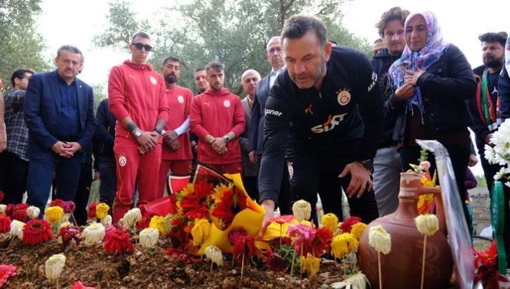 Galatasaray kafilesi Bodrum’da Yiğit Kurt’un mezarını ziyaret etti