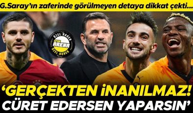 Galatasaray’ın Tottenham zaferinde görülmeyen detaya dikkat çekti: Gerçekten inanılmaz | Cüret edersen yaparsın