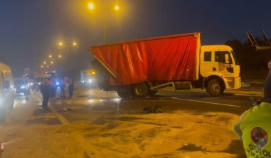 Hadımköy TEM’de kaza: Trafik durdu