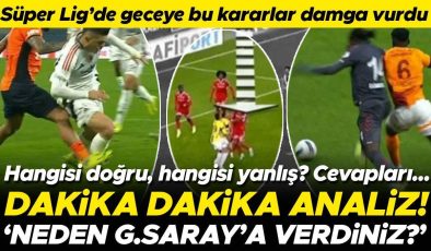 Hakem kararları dün geceye damga vurdu! Büyük tartışma: Neden Galatasaray’a verdiniz? | Samet Akaydin’in golü temiz | Beşiktaş maçında…