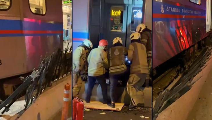 İstanbul’da korku dolu anlar: Motosiklet sürücüsü tramvayın altında kaldı