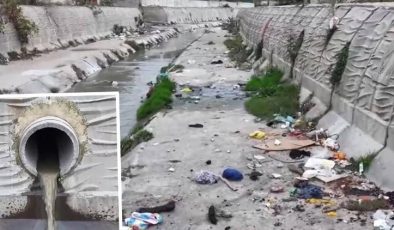 İstanbul’da tepki çeken görüntü: Ganj Nehri’ne benzetildi… Kadıköy’e dökülen dere can çekişiyor