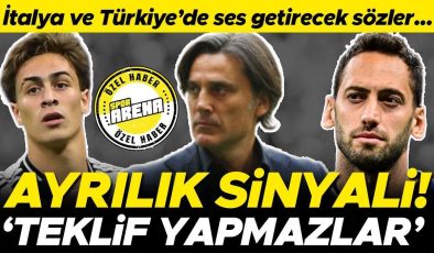 İtalya ve Türkiye’de ses getirecek sözler, ayrılık sözleri: Teklif yapmazlar | Başarısı hemen unutuldu | Hakan, Montella, Kenan…