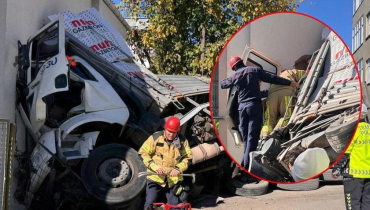 Kartal’da feci kaza! Kontrolden çıkan TIR eve girdi