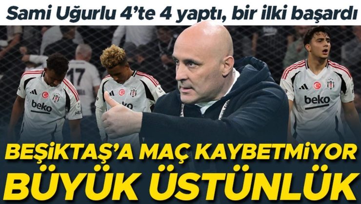 Kasımpaşa’da Sami Uğurlu’dan tarihi başarı! Beşiktaş karşısında 4’te 4…