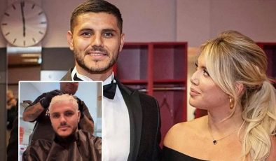 Mauro Icardi saçlarını eski rengine boyattı, Wanda Nara’ya gönderme yaptı…