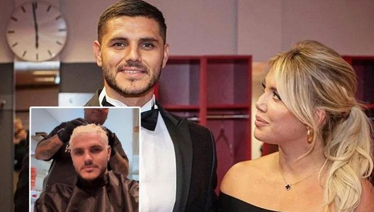 Mauro Icardi saçlarını eski rengine boyattı, Wanda Nara’ya gönderme yaptı…