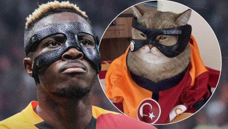 Osimhen, maskeli kedi ‘Pisimhen’i paylaştı