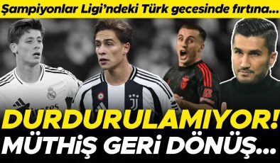 Şampiyonlar Ligi’ndeki Türk gecesi dopdolu! Arda Güler, Kerem, Orkun, Kenan, Erencan ve Nuri Şahin: 27 gol, müthiş geri dönüş…