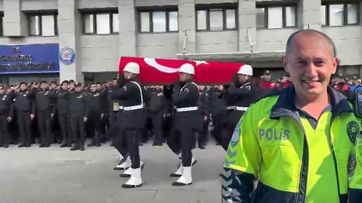 Şehit polis Ogün Yürümez için İstanbul Emniyet Müdürlüğü’nde tören düzenlendi