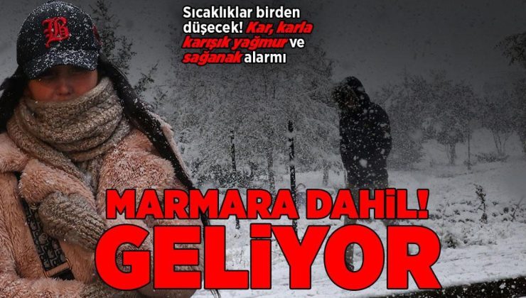 SON DAKİKA KAR HABERLERİ: Meteoroloji’den kar ve karla karışık yağmur uyarısı! Marmara dahil