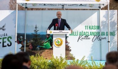 TBMM Başkanı Numan Kurtulmuş, İzmir’de fidan dikim törenine katıldı