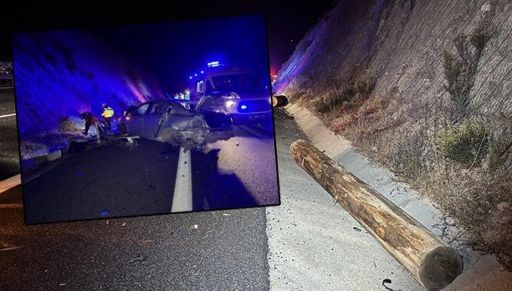 TIR’dan düşen tomruklar faciaya neden oldu: 1 kişi öldü, 9 kişi yaralandı