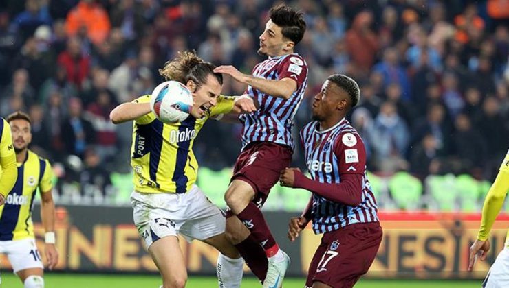 Trabzonspor – Fenerbahçe maçında topun oyunda kalma süresi bir devre bile değil!