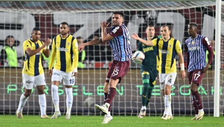 Trabzonsporlu oyunculardan, Fenerbahçe maçı sonrası ‘gol’ tepkisi!